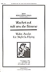 Wachet Auf Ruft Uns Die Stimme Unison/Mixed choral sheet music cover Thumbnail